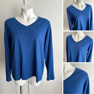 Lands’ End Blue Shirt, Size L/P